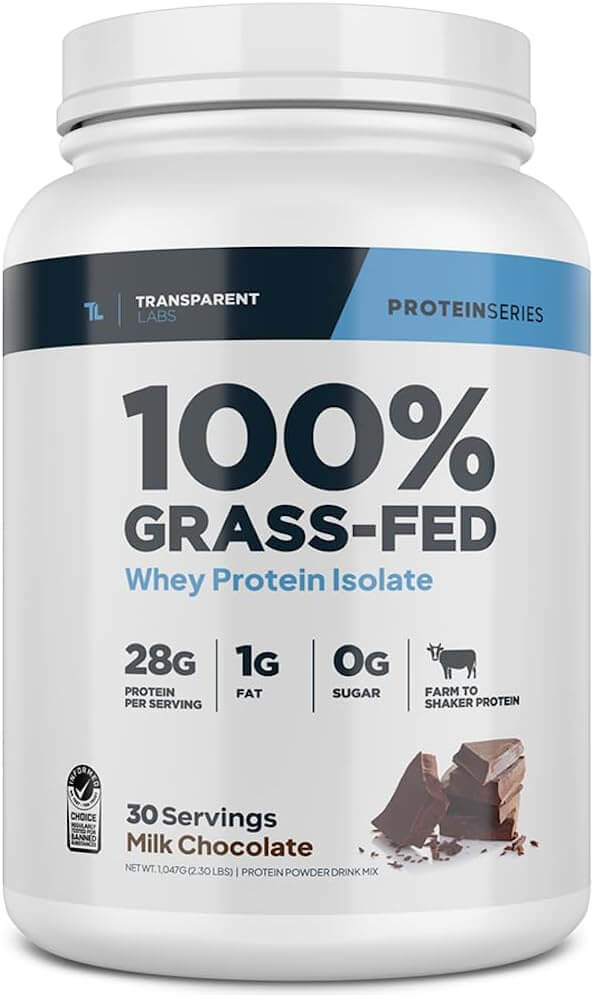 Transparent Labs 100% Grass-Fed Whey Protein Isolate