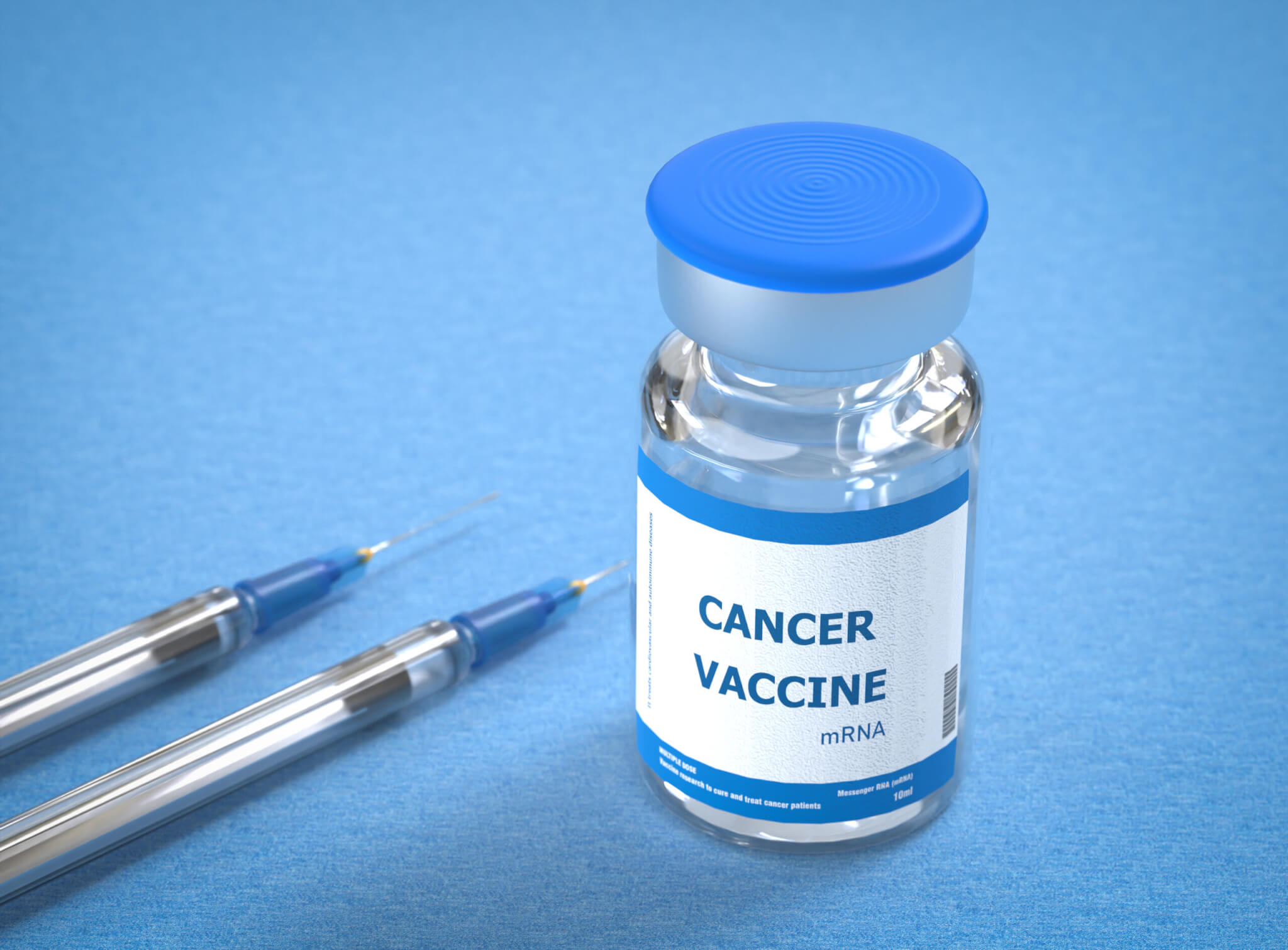 Bottle of Vaccine, treatment for Cancer