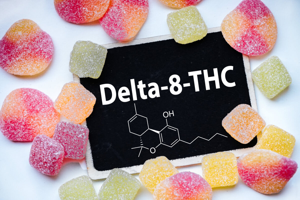 Marijuana Gummy Candies Infused with Delta 8 THC