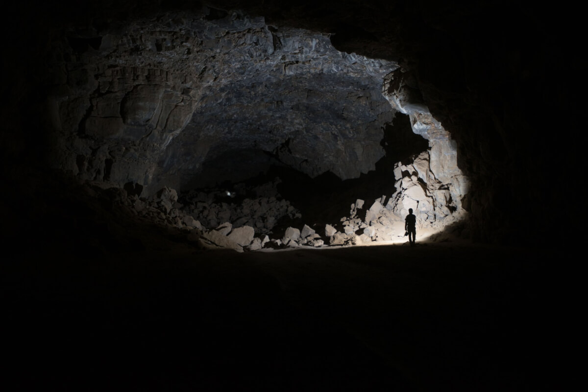 lava cave in the Umm Jirsan Cave system