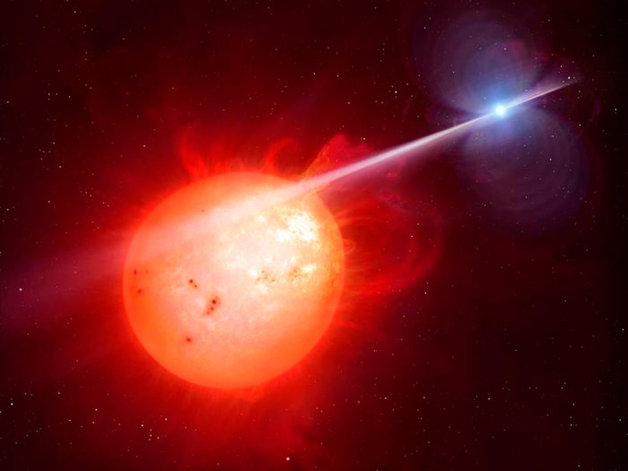 Image of white dwarf pulsar